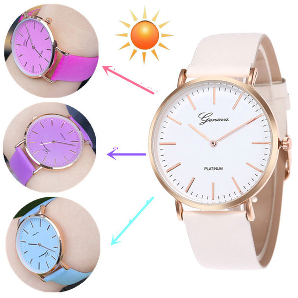 Woman Watch New Fashion Simple Style Temperature Change Color Women