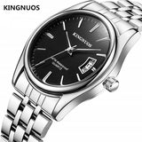 Man Watch Full Stainless Steel  Fashion Date Calendar Clock Sports Watchband Waterproof Man Quartz Wrist