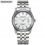 Man Watch Full Stainless Steel  Fashion Date Calendar Clock Sports Watchband Waterproof Man Quartz Wrist