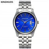 Man Watch Full Stainless Steel  Fashion Date Calendar Clock Sports Watchband Waterproof Man Quartz Wrist