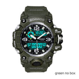 Man Watch Brand Digital LED  Shock Swim Quartz Rubber Wristwatches Waterproof