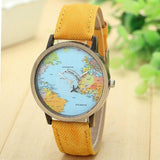 Woman Watch  Willby Mini World Map   Women Gift Watches