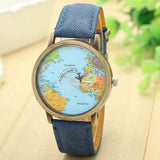 Woman Watch  Willby Mini World Map   Women Gift Watches