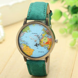 Woman Watch  Willby Mini World Map   Women Gift Watches