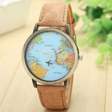 Woman Watch  Willby Mini World Map   Women Gift Watches