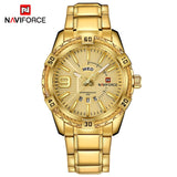 Man Watch New Fashion Luxury  Gold  Waterproof Stainless Steel Quartz