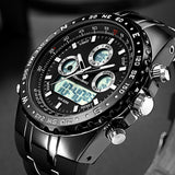 Man Watch Top Brand Sport Quartz , Military Waterproof , LED Digital