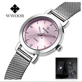 Woman Watch  Dress  Luxury Brand Ladies Quartz Watch Stainless Steel Mesh Band