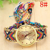 Woman Watch Handmade Braided Dreamcatcher Friendship Bracelet Rope   Quarzt