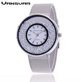 Woman Watch Hot Sale Fashion Stainless Steel Rose Gold & Silver Band Quartz