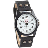 Man Watch Brand  New Leather Strap  Sport Quartz Military Wristwatch