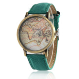 Woman Watch New Fashion Global Travel By Plane Map
