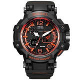 Man Watch White Sport Watch LED Digital 50M Waterproof Casua