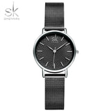 Woman Watch  Slim Sliver Mesh Stainless Steel Top Brand Luxury Casual