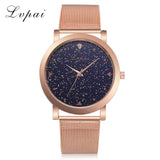 Woman Watch  Rose Gold Stainless Steel Lvpai Brand Fashion  Wristwatch Creative Quartz