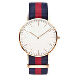 Woman Watch Hot Ultra Slim Quartz   Simple Nylon Band