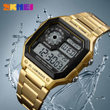 Man Watch Business ,Waterproof Casual, Stainless Steel Digital
