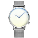 Man Watch Silver Luxury Classic Steel Retro Hombre Quartz Wrist  casual Man