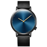 Man Watch Silver Luxury Classic Steel Retro Hombre Quartz Wrist  casual Man
