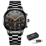Man Watch Fashion Sport Quartz Clock  Top Brand Luxury Business Waterproof