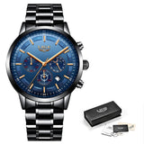 Man Watch Fashion Sport Quartz Clock  Top Brand Luxury Business Waterproof