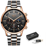 Man Watch Fashion Sport Quartz Clock  Top Brand Luxury Business Waterproof