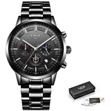 Man Watch Fashion Sport Quartz Clock  Top Brand Luxury Business Waterproof