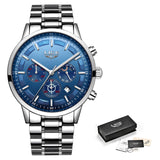 Man Watch Fashion Sport Quartz Clock  Top Brand Luxury Business Waterproof