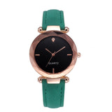 Woman Watch Top Brand  Bracelet  Contracted Leather Crystal WristWatches
