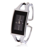 Woman Watch  Bracelet  Quartz Wristwatch Crystal Fashion Silver Casual Drop Ship Stainless Steel Relojes Mujer Bangle