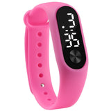 Man Watch Casual Sports Bracelet  White LED Electronic Digital Candy Color Silicone