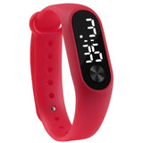 Man Watch Casual Sports Bracelet  White LED Electronic Digital Candy Color Silicone