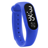 Man Watch Casual Sports Bracelet  White LED Electronic Digital Candy Color Silicone