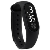 Man Watch Casual Sports Bracelet  White LED Electronic Digital Candy Color Silicone