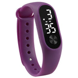Man Watch Casual Sports Bracelet  White LED Electronic Digital Candy Color Silicone