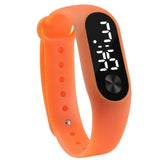 Man Watch Casual Sports Bracelet  White LED Electronic Digital Candy Color Silicone