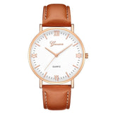 Man Watch Fashion Large Dial Military Quartz  Leather Sport  Classic Clock