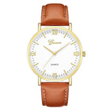 Man Watch Fashion Large Dial Military Quartz  Leather Sport  Classic Clock