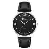 Man Watch Fashion Large Dial Military Quartz  Leather Sport  Classic Clock