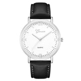 Man Watch Fashion Large Dial Military Quartz  Leather Sport  Classic Clock