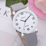 Woman Watch Simple Leather Band  Quartz Wristwatch  Classic Casual  Fashion  Analog
