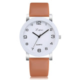 Woman Watch Simple Leather Band  Quartz Wristwatch  Classic Casual  Fashion  Analog