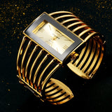 Woman Watch Luxury Fashion Rose Gold Bangle Bracelet Dress