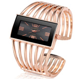 Woman Watch Luxury Fashion Rose Gold Bangle Bracelet Dress
