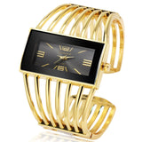 Woman Watch Luxury Fashion Rose Gold Bangle Bracelet Dress