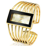 Woman Watch Luxury Fashion Rose Gold Bangle Bracelet Dress