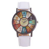 Woman Watch Relogio feminino  Retro Casual Girl Quartz Casual Leather Ladies Dress