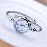 Woman Watch Simple silver women   elegant small bracelet