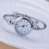 Woman Watch Simple silver women   elegant small bracelet