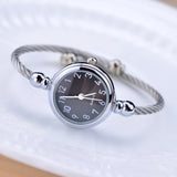 Woman Watch Simple silver women   elegant small bracelet